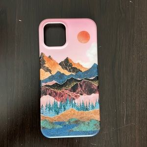 Hepix - iPhone 12 pro case - painting mountain